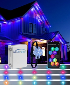 Thường trực kỳ nghỉ đèn RGBW 12V 24V LED điểm ảnh Ánh sáng âm nhạc Sync IP68 ngoài trời vĩnh viễn đèn giáng sinh với theo dõi - Product Image 1