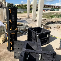 Offre Spéciale : Coffrage Réutilisable en Acier Plastique Réglable pour Poteaux Carrés – Moule de Coulée en Béton pour Projets de Construction