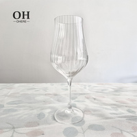 Ensemble de verrerie de mariage de luxe coupe en verre de champagne transparent cristal vaisselle personnalisée de qualité supérieure pour événement, restauration et location