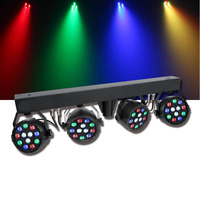 Kit d'éclairage LED Par 60W 48 pièces RGBW DMX512 avec support, sac de transport, éclairage DJ, système de bar, éclairage de scène pour discothèque, mariage