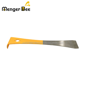 New <b>Cheap</b> Menger Bee American Hive Tool Stainless Steel Hook Painted Half Yellow Scraping Knife 148g 240mm - Product Image 6