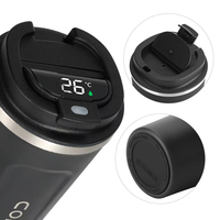 Thermos numérique en acier inoxydable LingHui, tasse à café de voyage, affichage de la température LED, double paroi isolée sous vide, bouteille d'eau pour la salle de sport