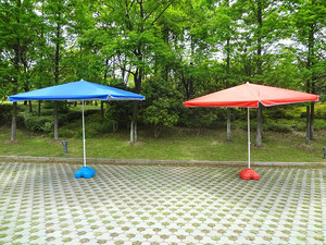 ร่มกันแดดกันฝนพับได้ขนาดใหญ่ ร่มกันลมสำหรับชายหาดกลางแจ้ง - Product Image 3