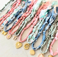 2025 mode Bandana colliers bricolage matériel recyclé collier écharpe collier à breloques