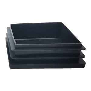 Tapa cuadrada para tubo de plástico Shih Hung de 50x50 mm, negra, para patas de muebles, protección para mesas y sillas - Product Image 2