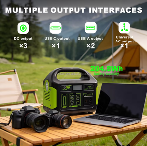 110v 220v <b>100w</b>/300w/500w Pure Sine Wave Camping Emergency Home Outdoor Mini <b>Solar</b> Generator Portable Power Station - Product Image 1