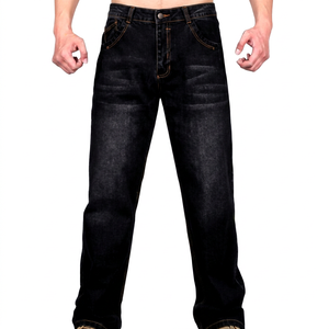 Jeans Clásicos de Invierno para Hombre, Estilo Vintage, Duraderos, de Algodón Elástico y Transpirable, Corte Regular, Fabricación en Masa, Logotipo Personalizado - Product Image 1