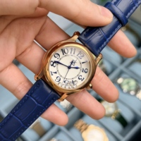 Montre à quartz pour femme, élégante, avec zircon flottant, Luxus Uhr, affichage lumineux, résistante à l'eau 3ATM, bracelet en cuir pour femme