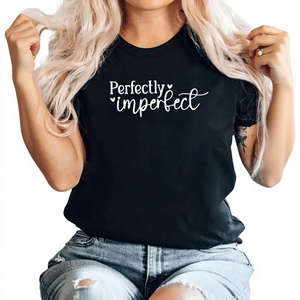เสื้อยืดลำลองผู้หญิงสำหรับฤดูใบไม้ผลิ/ฤดูร้อน สีพื้น พิมพ์ลายมาตรฐาน รุ่น KW MODA รหัสสินค้า KWDM01-4396a ผลิตในประเทศจีน - Product Image 1