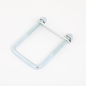 Pieza de suspensión de semirremolque personalizada de fábrica de China, perno en <span class=keywords><strong>U</strong></span> cuadrado con tuercas personalizables para pernos en <span class=keywords><strong>U</strong></span> de camión o remolque - Product Image 4