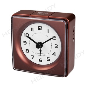 CE <span class=keywords><strong>ROHS</strong></span> Tùy Chỉnh Vuông Đài Phát Thanh Kiểm Soát Đồng Hồ Báo Thức Nhỏ Nhỏ Bỏ Túi Kích Thước Du Lịch Đồng Hồ Báo Thức - Product Image 3