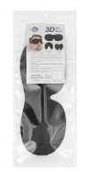 Masque pour les yeux 3D confortable en polyester/spandex et oreiller de voyage avec rembourrage en PU, antibactérien, respirant, portable pour le bureau et les voyages