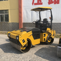 Petit rouleau de route de vibration de moteur diesel 3t 3000kg compacteur de Vivrator pour l'asphalte