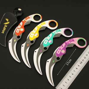 Mejor calidad juego caliente Valorant cuchillo 17Cm 3D juguete grande Velocity Karambit arma modelo manualidades juguete para regalo - Product Image 2