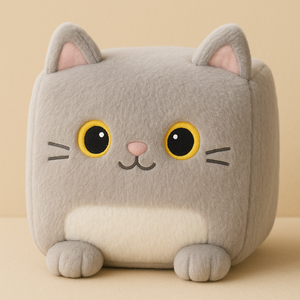 Cuscino in peluche con animali quadrati personalizzati, simpatico cartone animato, bambola, orsacchiotti, orsacchiotti, ciondolo, gatto, peluche - Product Image 3