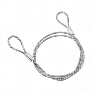 Câble en acier avec extrémités à œil et boucle pour usage en construction, longueur et dimensions personnalisables - Product Image 2