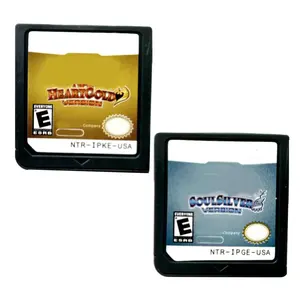 High Quality USA and EUR Version Game Cartridge Heartgold Soulsilver for ds