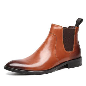 Nuevo Modelo de Zapatos de Cuero Casuales de Negocios para Hombre, Estilo Italiano, Suelas Suaves, Parte Superior de Piel de Oveja de Alta Calidad, con Aumento de Altura, para Otoño - Product Image 6
