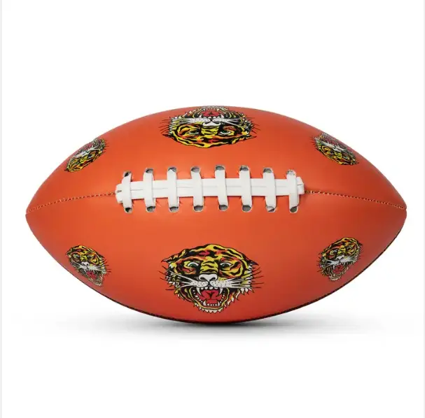 Harga grosir Logo kustom sepak bola profesional ukuran Rugby 9 sepak bola Amerika
