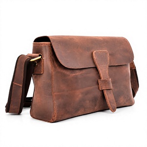 Sac messager en cuir véritable fait main, sac à bandoulière, sac pour ordinateur portable, sac de travail unisexe, sac de voyage, sac de tous les jours, cadeau, cuir vintage - Product Image 3