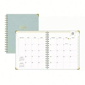 Libreta de Negocios Personalizable, Colorida, A5, de Alta Calidad, con Encuadernación en Espiral, Ecológica, Agenda, Papel Grueso, Planificador, Logotipo en Lámina Dorada, 80 - Product Image 2