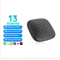 TBOX S1 Android 13 Smart carplay AI Box 4 + 64GB YouTube nefli-x Android APP VIDEO MUSIC PLAY 4G GPS WIFI adaptador inalámbrico carplay