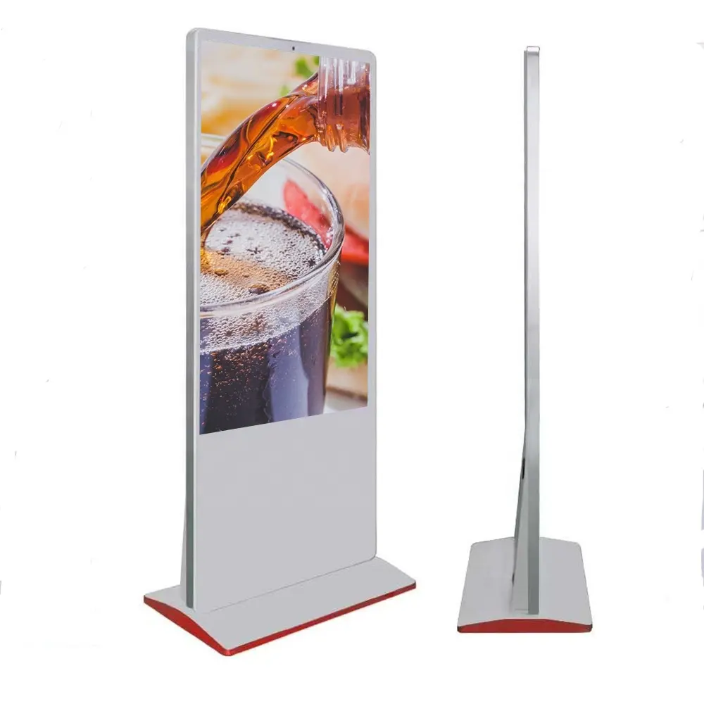 55 дюймов android вертикальный реклама digital signage стоящий розничный ресторан и видео рекламы lcd цифровой Тотем
