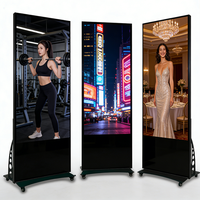 Soporte Móvil para Carteles LED con Pantalla Dividida HD P2.5/P3 para Publicidad en Comercios