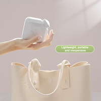 Bouteille de bidet manuelle portable 240ML bouteille de péri carrée pour voyage, soins post-partum pour personnes âgées/bébés et nettoyage de prière, convient à la trousse de maquillage