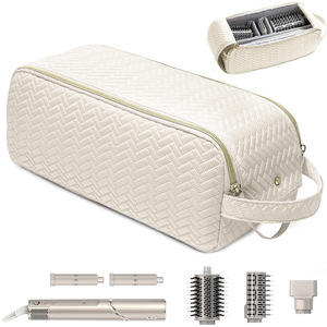 Organisateur de brosses à cheveux tendance, sac de maquillage multifonctionnel, grand sac de voyage pour outils capillaires avec séparateurs ajustables - Product Image 6