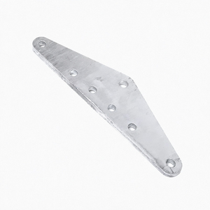 Placa de Conexión Triangular Tipo L, Acero al Carbono Galvanizado en Caliente, Accesorio de Conexión para Línea de 10kV, Conexión de Doble Hilo - Product Image 2