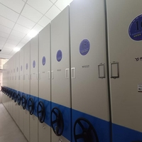 Classeur en métal d'étagères mécaniques mobiles compactes et modernes pour bureau, bibliothèque, école ou hôpital, meubles en fer