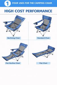 Vente directe d'usine, chaises de pêche, de camping et de plage modernes, légères et pliables pour l'extérieur - Product Image 2