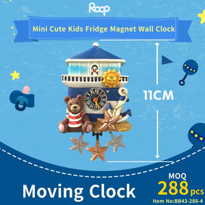 4 pouces Swing de Bande Dessinée Enfants Garçon Mur Horloge À Quartz Décoration de La Maison pour Chambre - Product Image 5