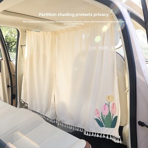 Rideau de séparation avant-arrière pour voiture, pare-soleil occultant pour SUV, camionnette, camping-car, voyage, camping, vente en gros fabricant - Product Image 2