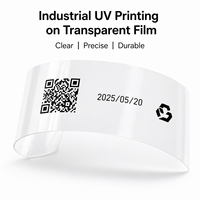 Film protecteur personnalisé, impression multicolore, logo, motif, image, code QR, code-barres, date, imprimante jet d'encre UV industrielle haute précision