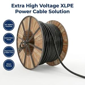 Câble haute tension 110 kV 220 kV à isolation hydrofuge avec gaine en aluminium corrugué pour applications souterraines et centrales électriques - Product Image 1