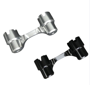 Puente de manillar CNC de alta calidad personalizado de aluminio mecanizado CNC negro plateado para Honda - Product Image 6