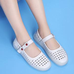 Zapatos de Enfermera para Mujer, Suela Suave, Cómodos, Antideslizantes, Zapatos de Trabajo para Hospital, con Cierre de Velcro, Zapatos Médicos - Product Image 1