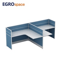 EGROspace – Mobilier de bureau moderne et élégant : Poste de travail modulaire avec cloison en bois, combinaison de bureaux individuels