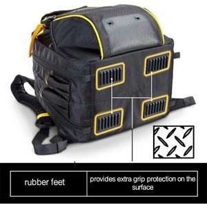 Custom <b>Heavy</b>-<b>duty</b> Oxford Cloth Multi-functional Tool <b>Backpack</b> Zipper Closure Thickened Pocket Repair Features - Product Image 5
