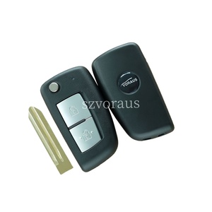 Uncut Flip Key Shell Case Cover For Nissan Maxima I30 Sentra - 4 Button Remote Fob Shell A032