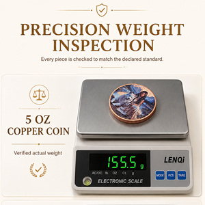 Moneda de Cobre Puro 999 de 5 oz, <span class=keywords><strong>Capricornio</strong></span>, Serie <span class=keywords><strong>12</strong></span> Signos del Zodíaco, Colorida en 3D con UV, Alto Relieve, Edición Coleccionista Creativa - Product Image 4