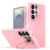 Coque de téléphone magnétique antichoc avec béquille intégrée pour Samsung Galaxy S26 S25 S26FE A56, compatible avec la recharge sans fil