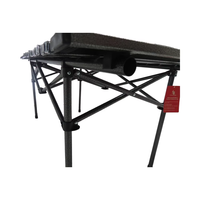 Table pliante professionnelle en acier au carbone pour l'extérieur, design moderne portable, camping, pique-nique, plage, repas, pliable en métal