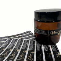 Étiquettes personnalisées en feuille d'or, autocollants adhésifs imperméables pour flacons de parfum, étiquettes en vinyle pour emballages de parfums, impression d'étiquettes