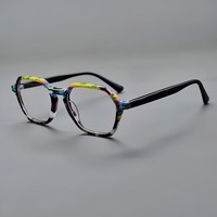 Lunettes de vue unisexes élégantes en acétate vintage multicolores de Shenzhen