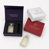Caja de Muestra de Perfume Personalizada, Caja de Regalo Rígida de Cuero para Botella de Perfume de Vidrio de 50 ml y 100 ml, Logotipo Personalizado, Venta al por Mayor, MOQ Bajo