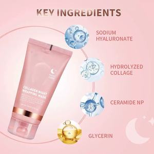 Mascarilla Facial Hidratante Nocturna de Colágeno, Exfoliante y Humectante para la Piel - Product Image 1