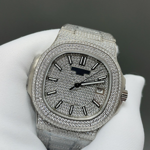 Vente en gros montres mécaniques automatiques personnalisées montre moissanite VVS en acier inoxydable testeur de diamants passé livraison rapide usine - Product Image 6